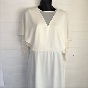 Halston Heritage Pencil Cape Dress (2313)